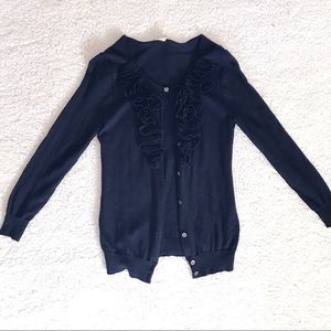 J Crew navy blue cardigan